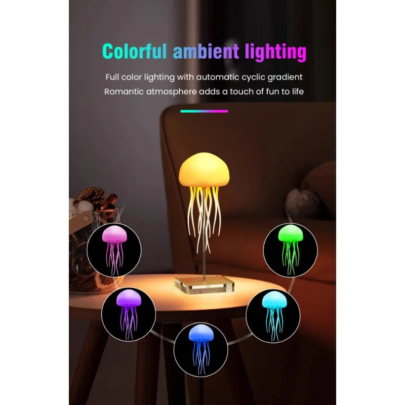 Voice-Controlled Jellyfish Lamp with Color Gradient